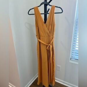 Sienna Sky Mustard Maxi Romper